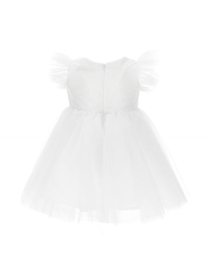Maxi butterfly silk hand tulle dress