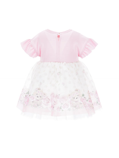 High-waisted tulle dress