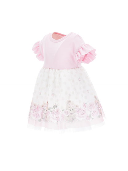 High-waisted tulle dress