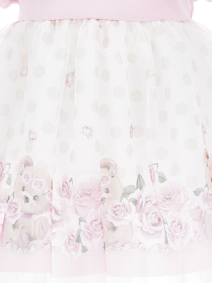 High-waisted tulle dress