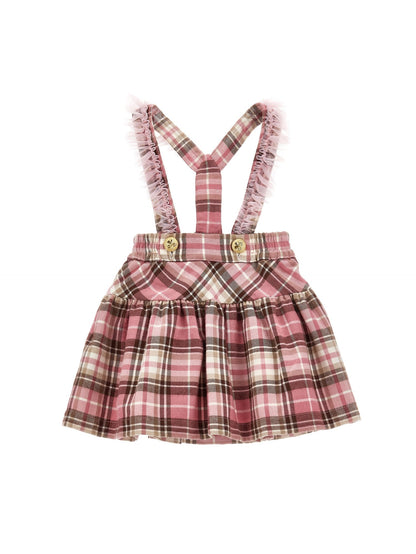 Tartan twill skirt