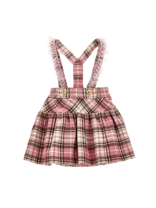 Tartan twill skirt