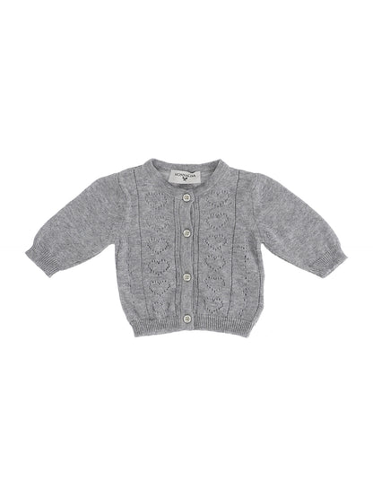 Openwork cardigan