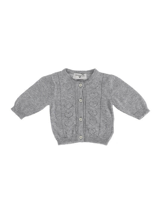 Openwork cardigan