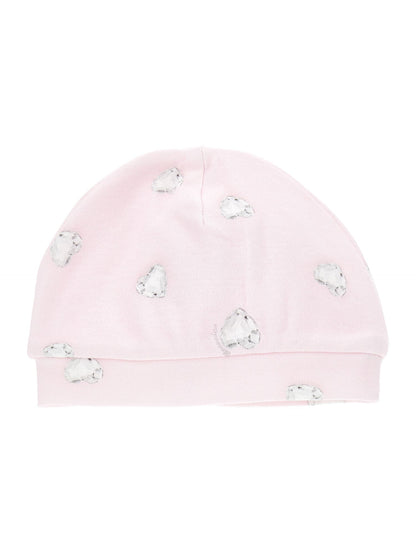 Crystal print cotton cap