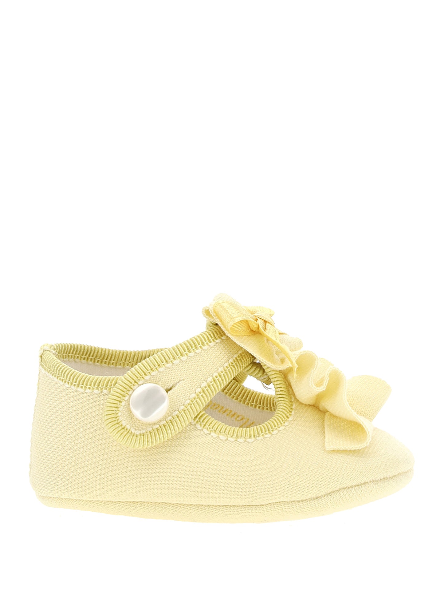 Milanese stitch foot cover with ruffles