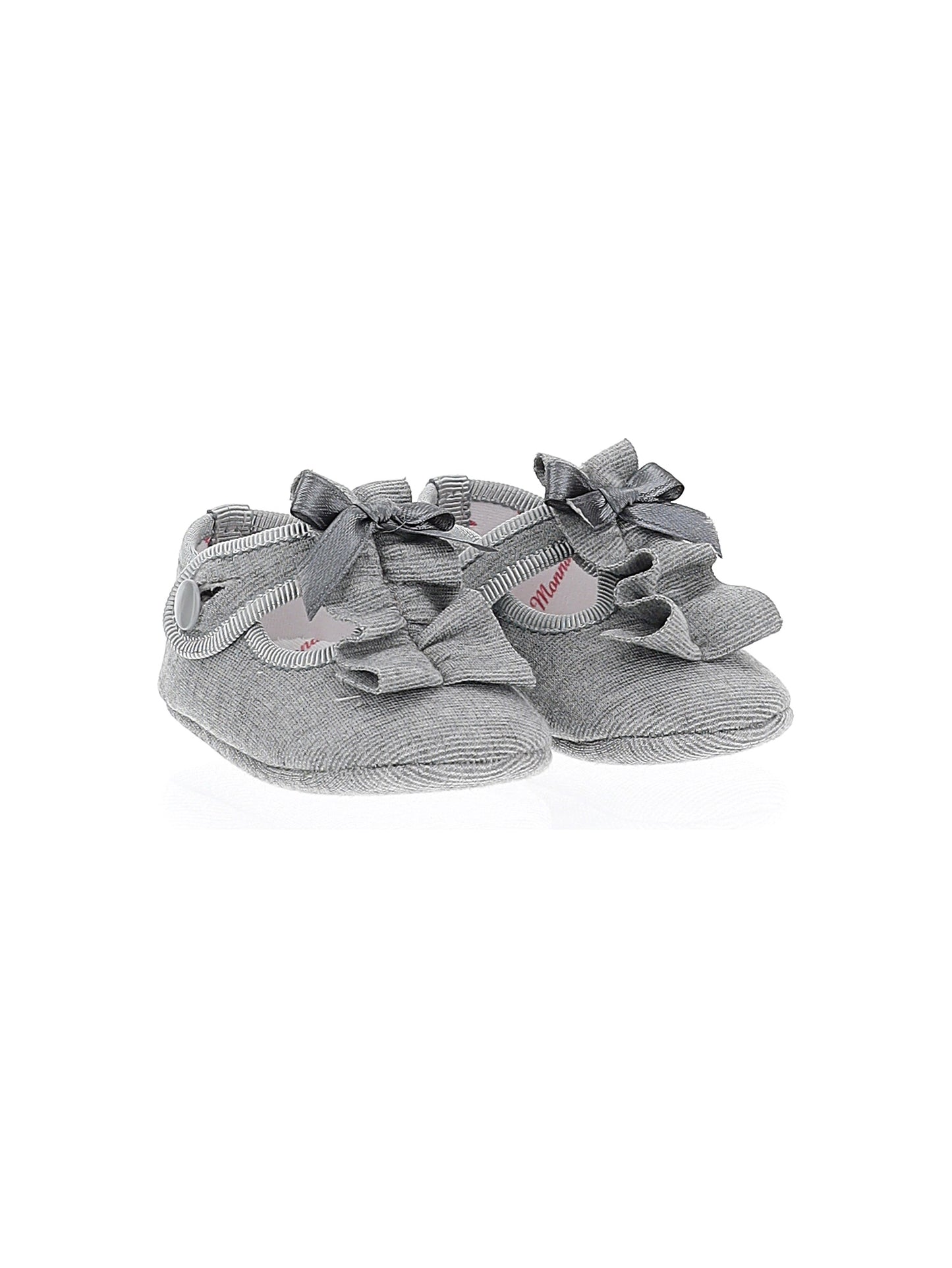 Milanese stitch foot cover with ruffles