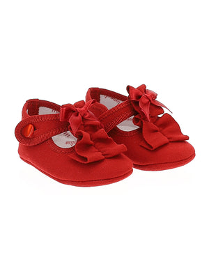 Milanese stitch foot cover with ruffles