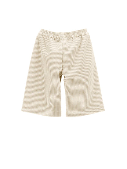 Velvet cropped trousers