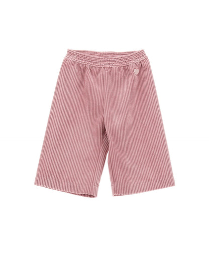 Velvet cropped trousers