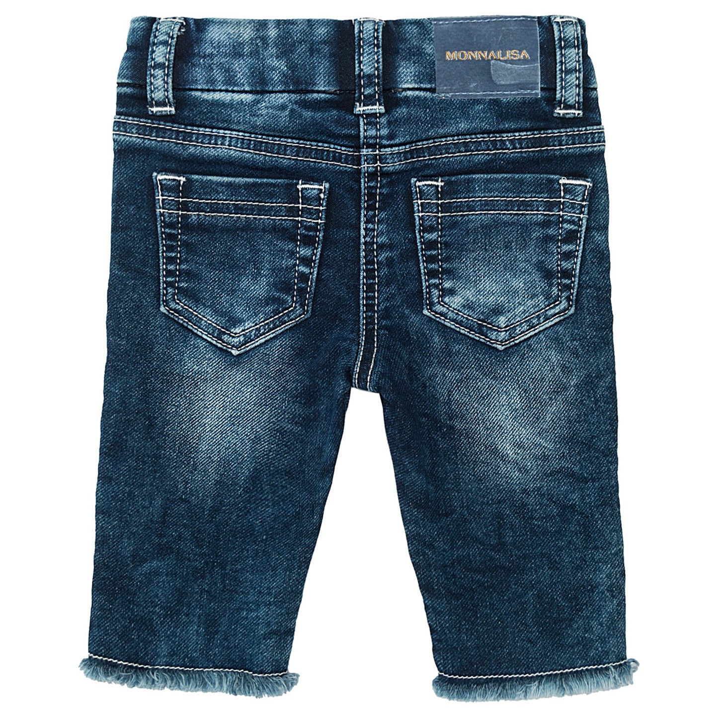 Jeans mit Gänseblümchen-Stickerei