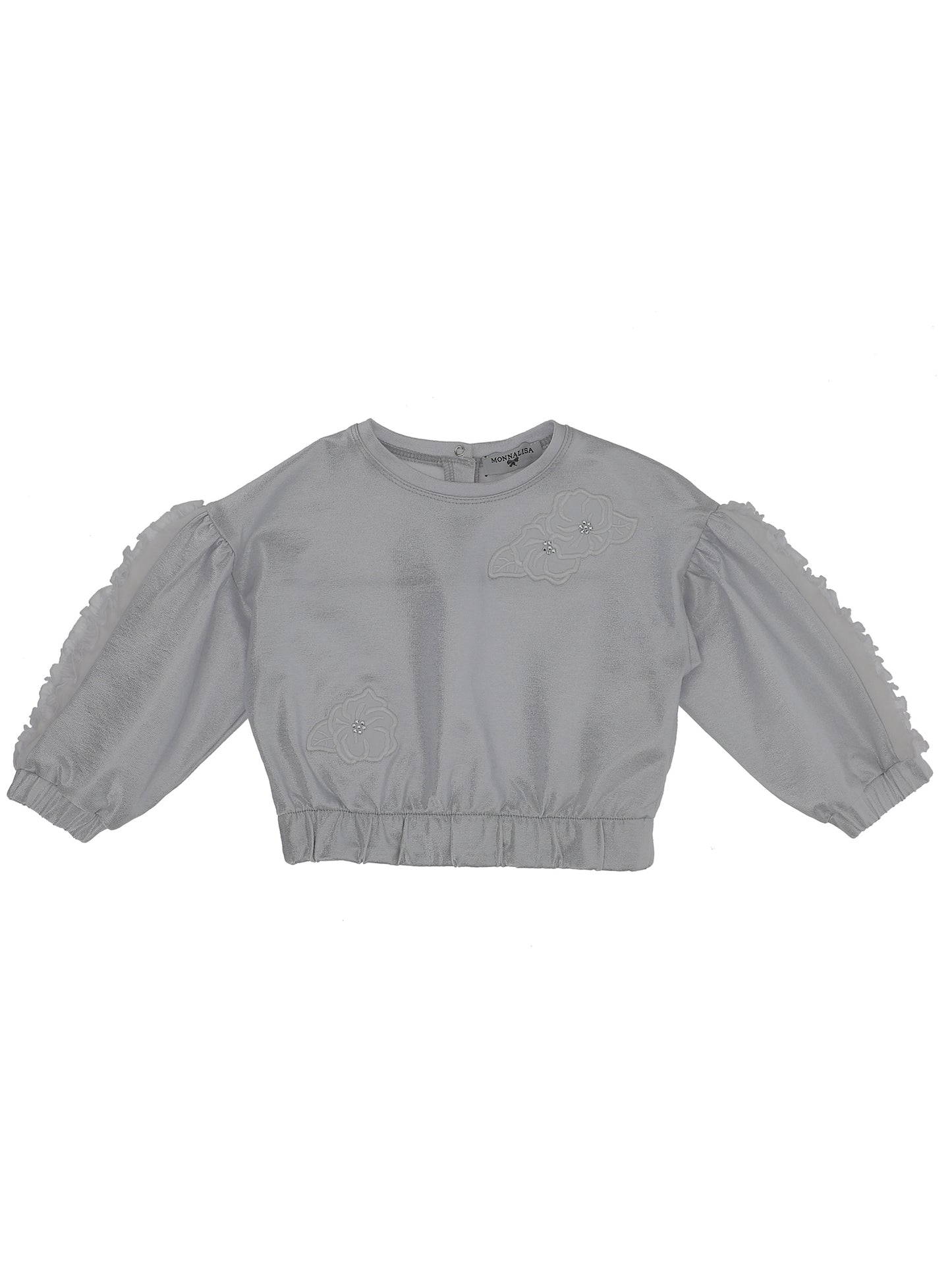 Felpa lurex c/rouches
