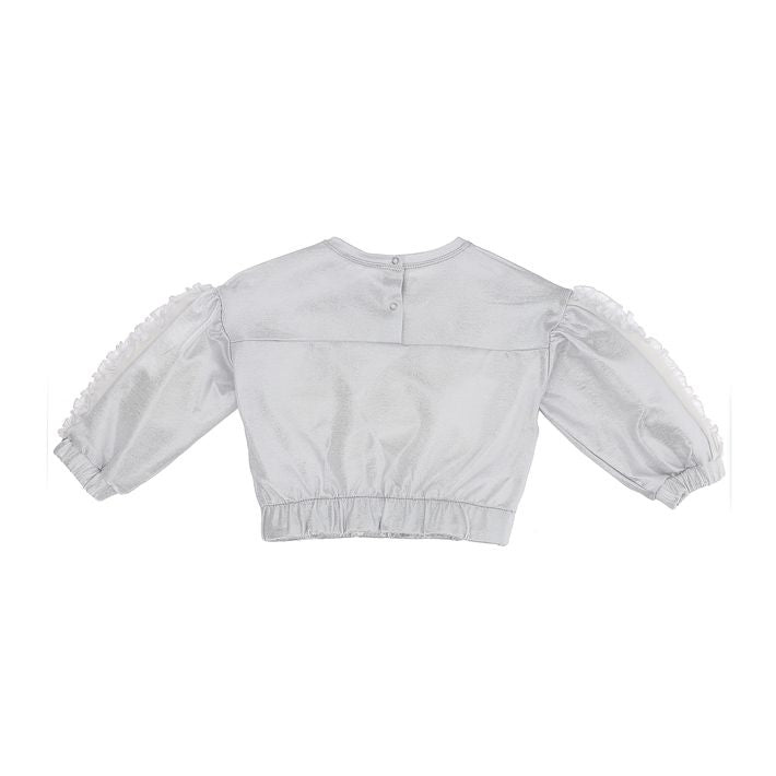 Felpa lurex c/rouches