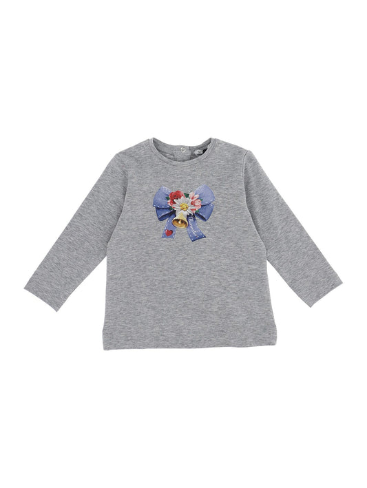 Jersey bow T-shirt