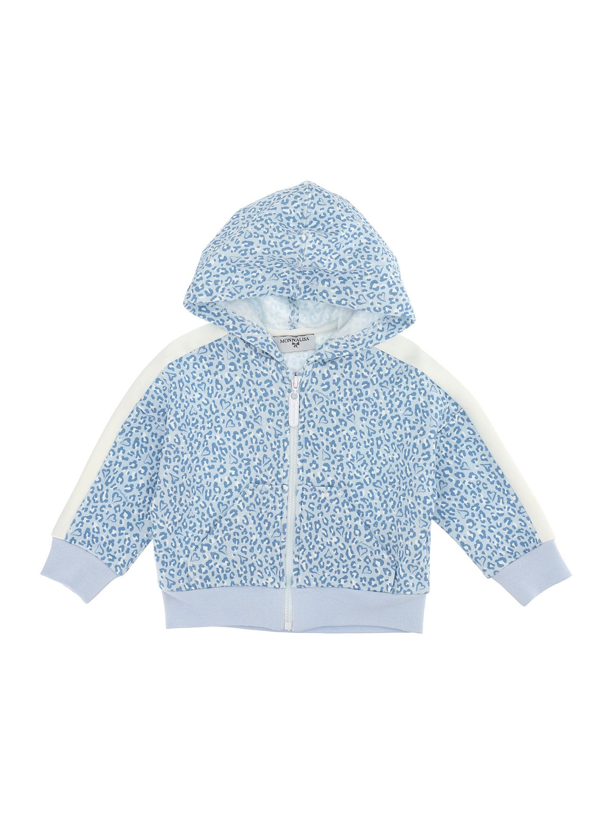 Spotted fleece cotton sweatshirt