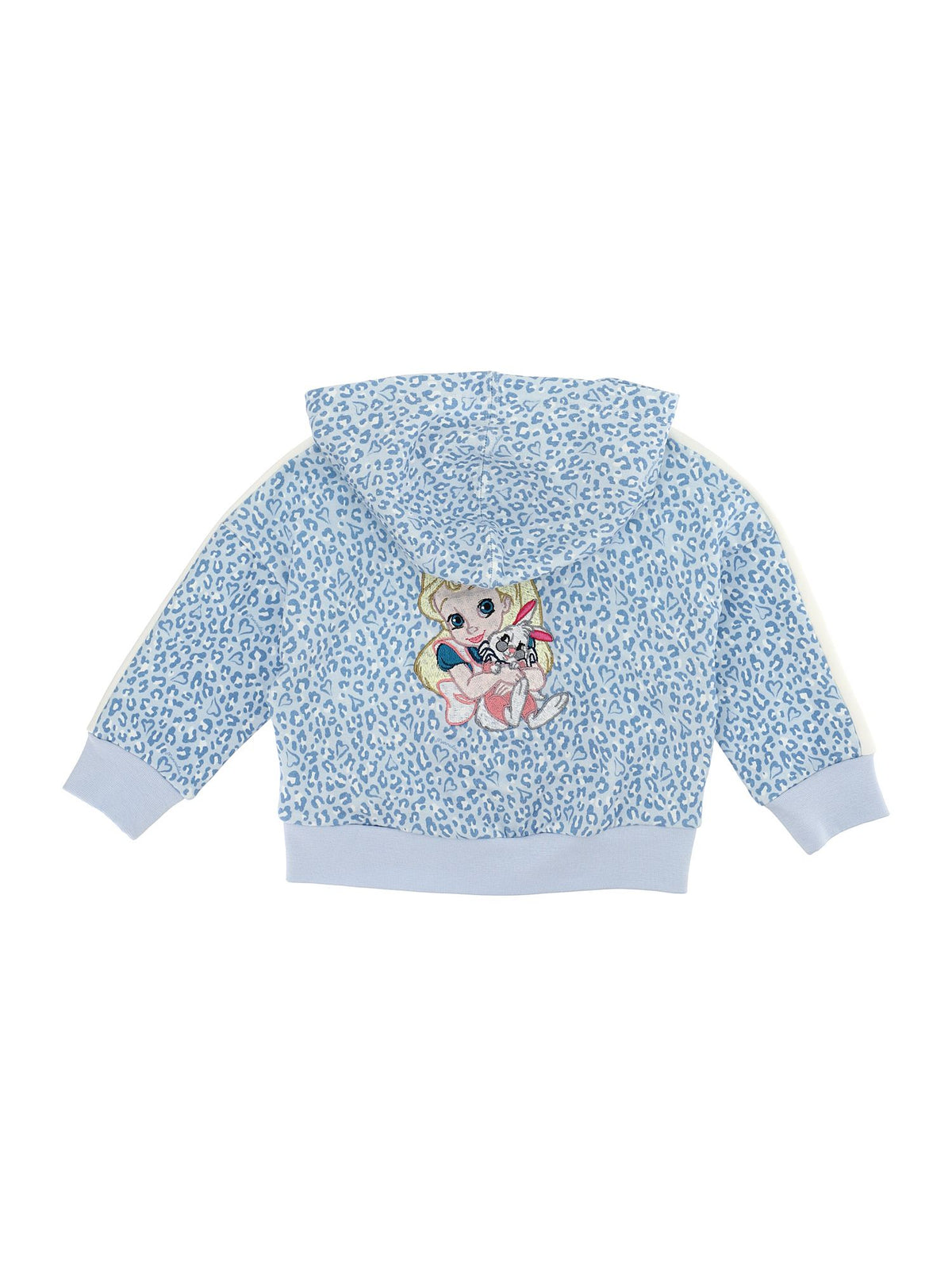 Spotted fleece cotton sweatshirt