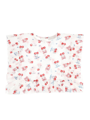 Cherry Print Muslin Kaftan