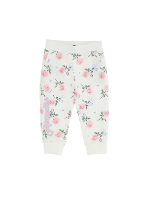 Jogger sweatshirt rose print