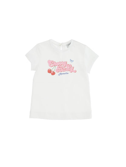 Cherry print jersey t-shirt