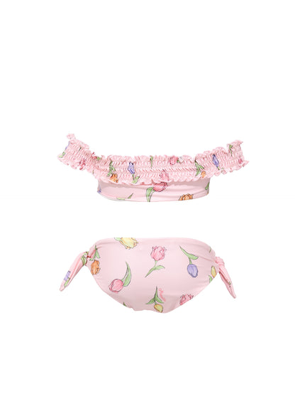 Tulip print stretch bikini
