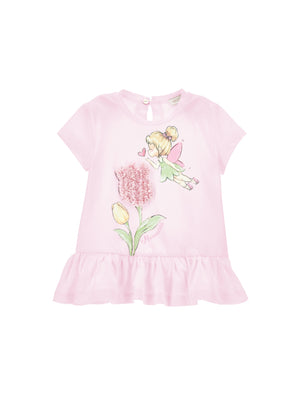 Maxi t-shirt tulipano in tulle