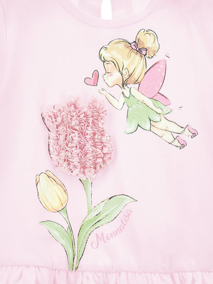 Maxi t-shirt tulipano in tulle