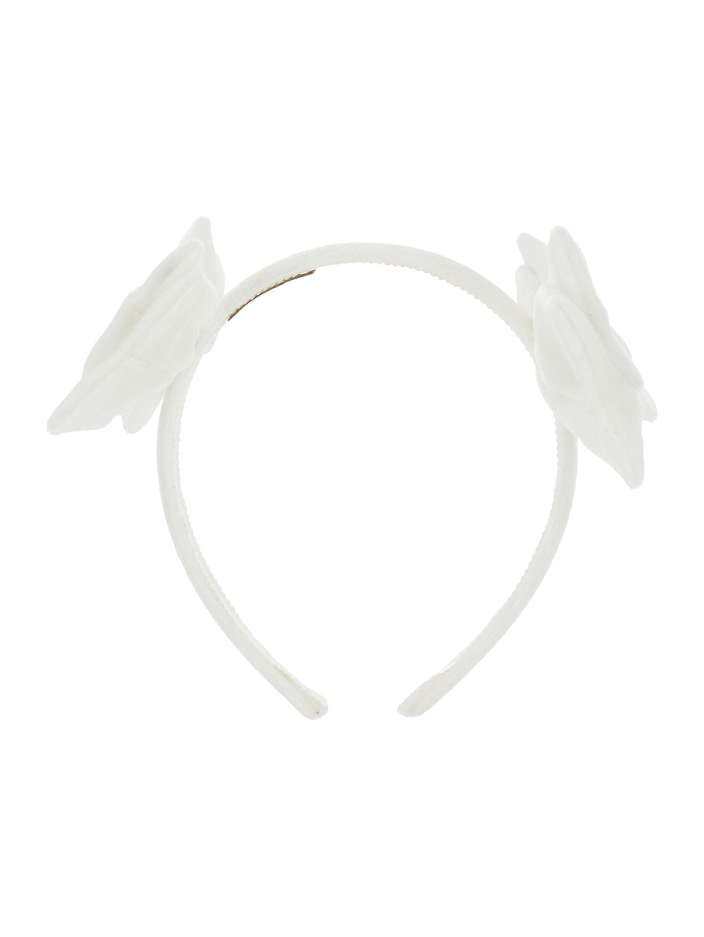 Velvet headband with bows