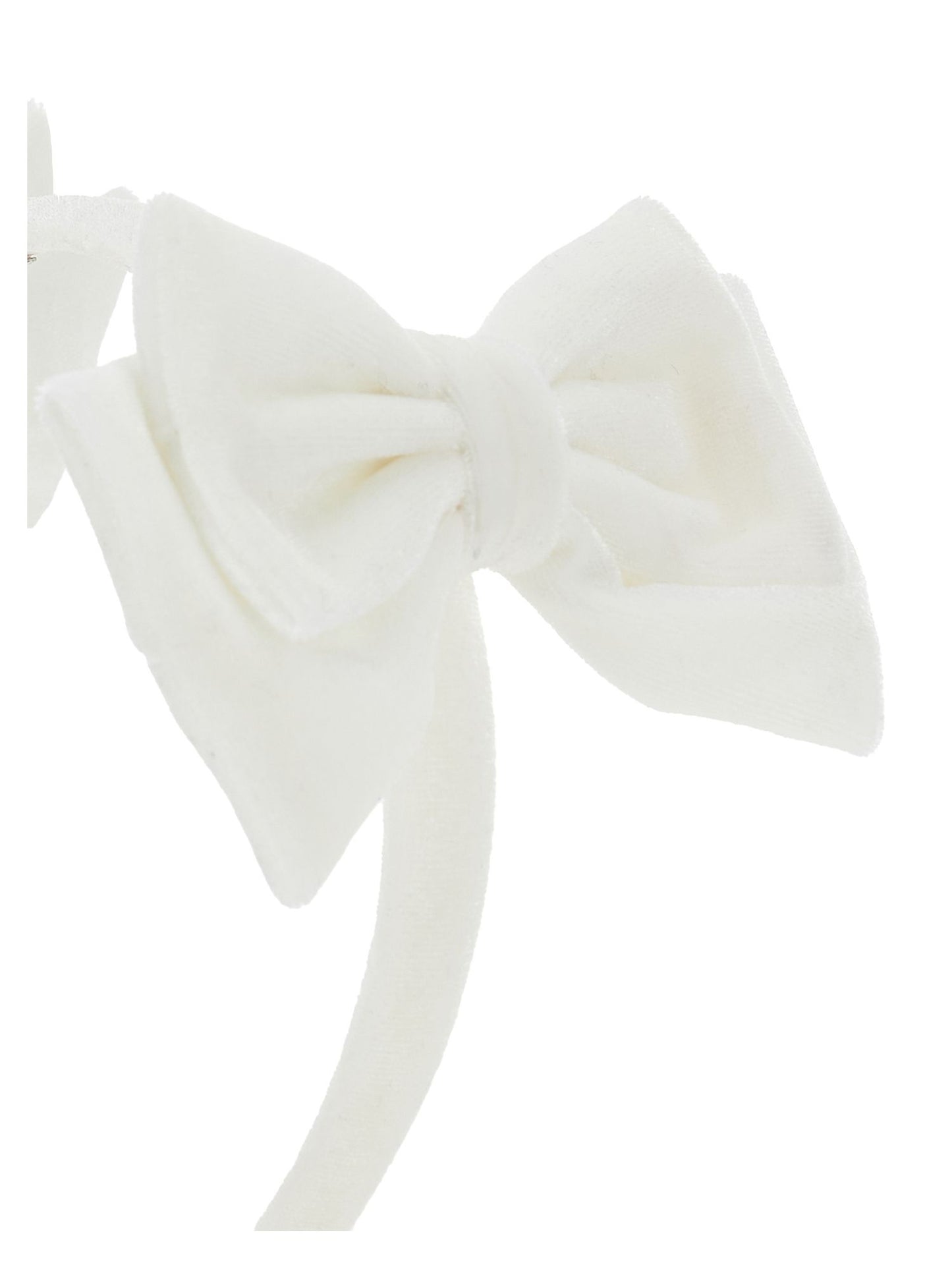 Velvet headband with bows