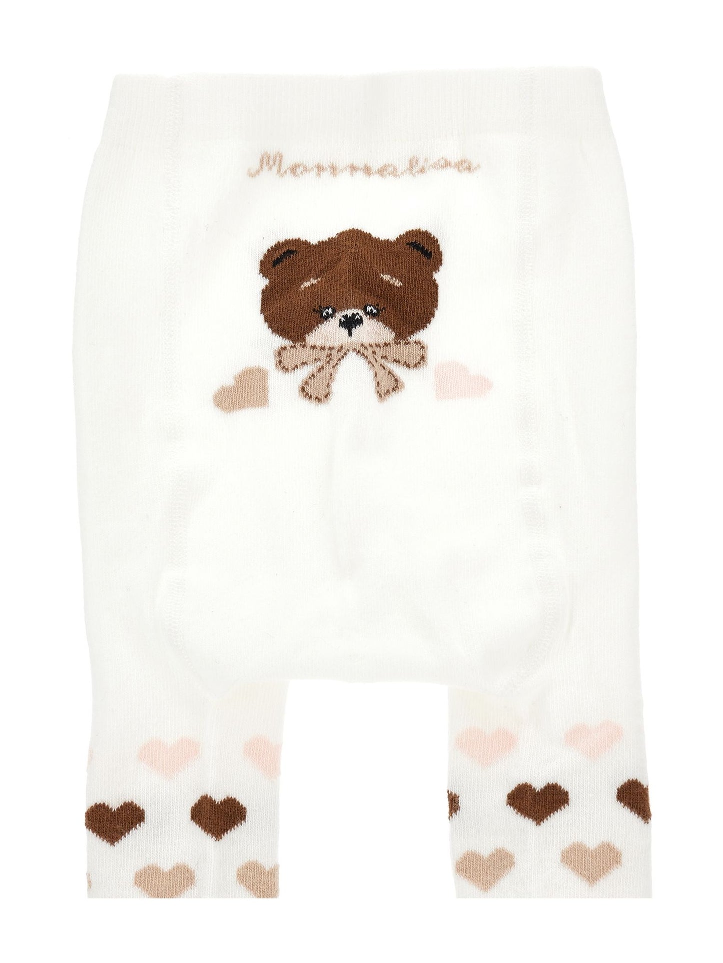 Warm cotton tights with hearts