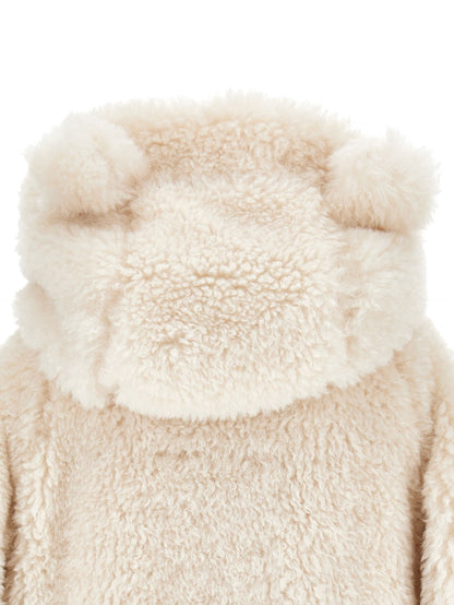 Plush jacket with hood