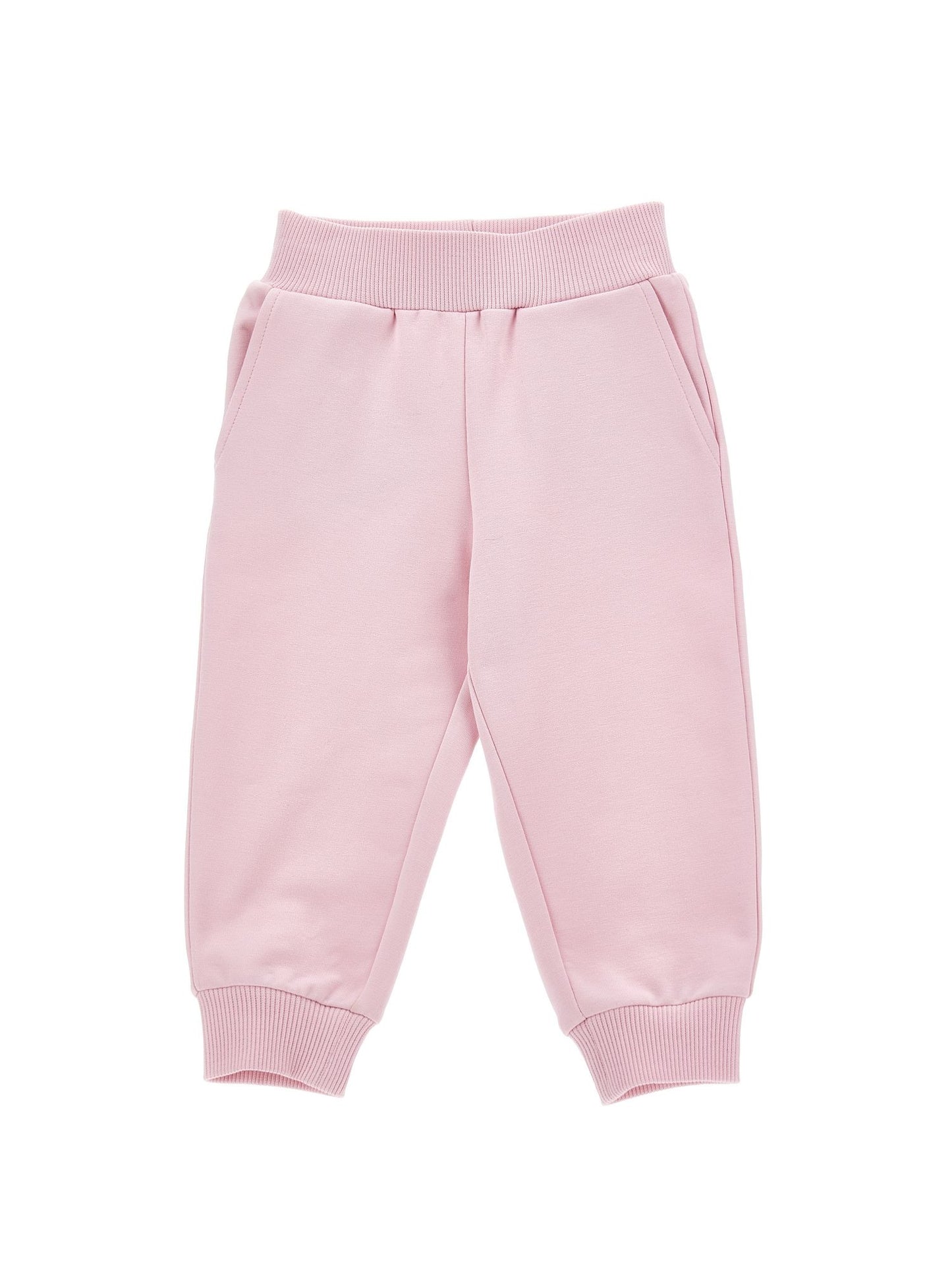Jogger in felpa con tasca a cuore