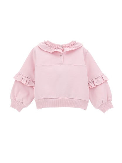 Closed sweatshirt with teddy bear