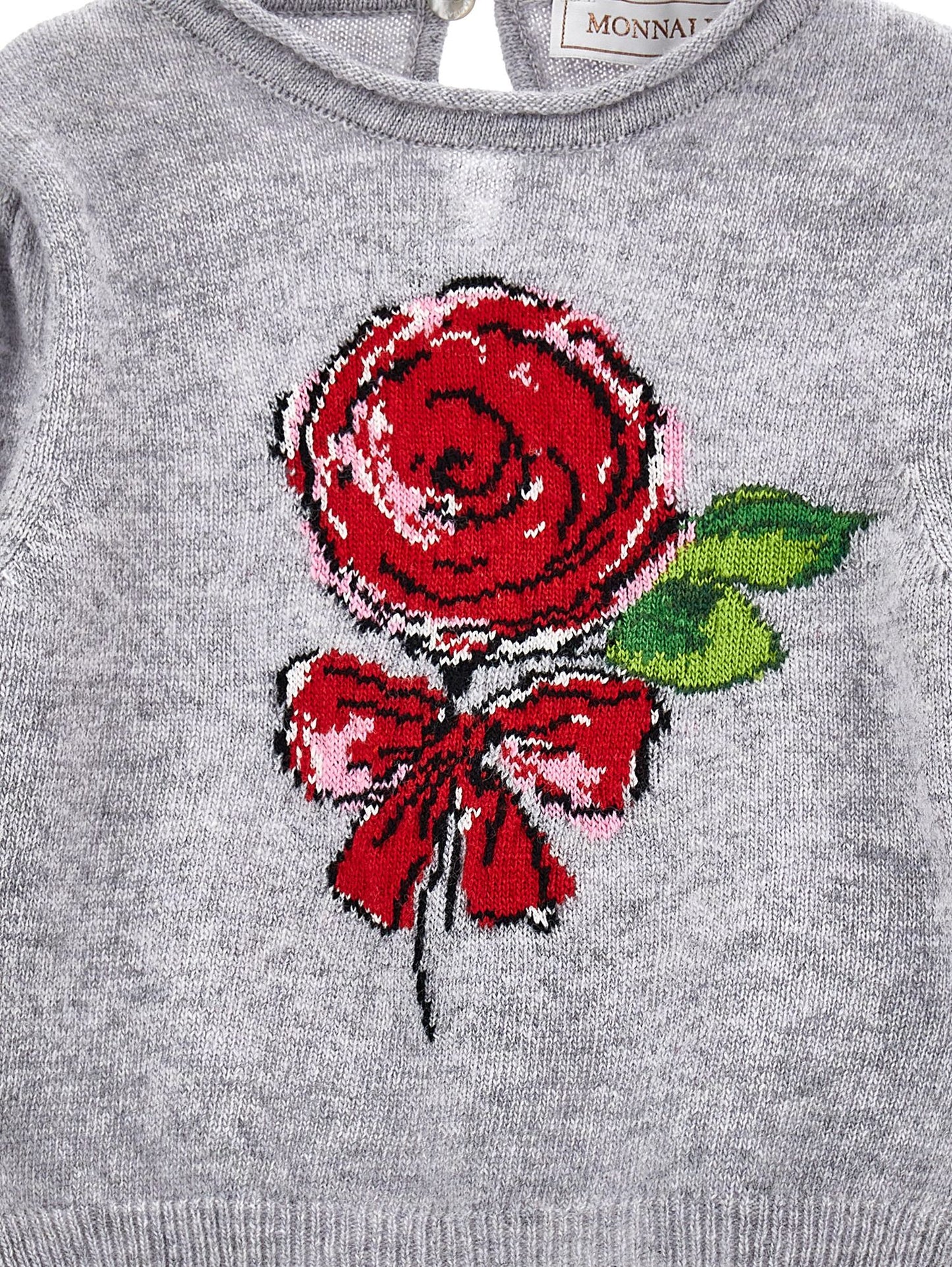 Supersoft sweater with rose
