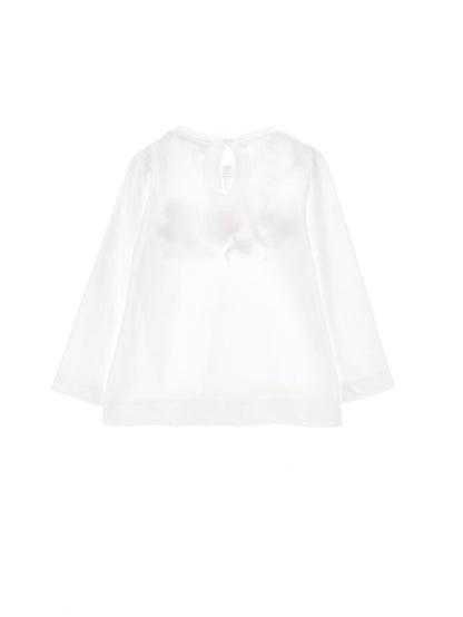 Jersey t shirt with pink rhinestone print