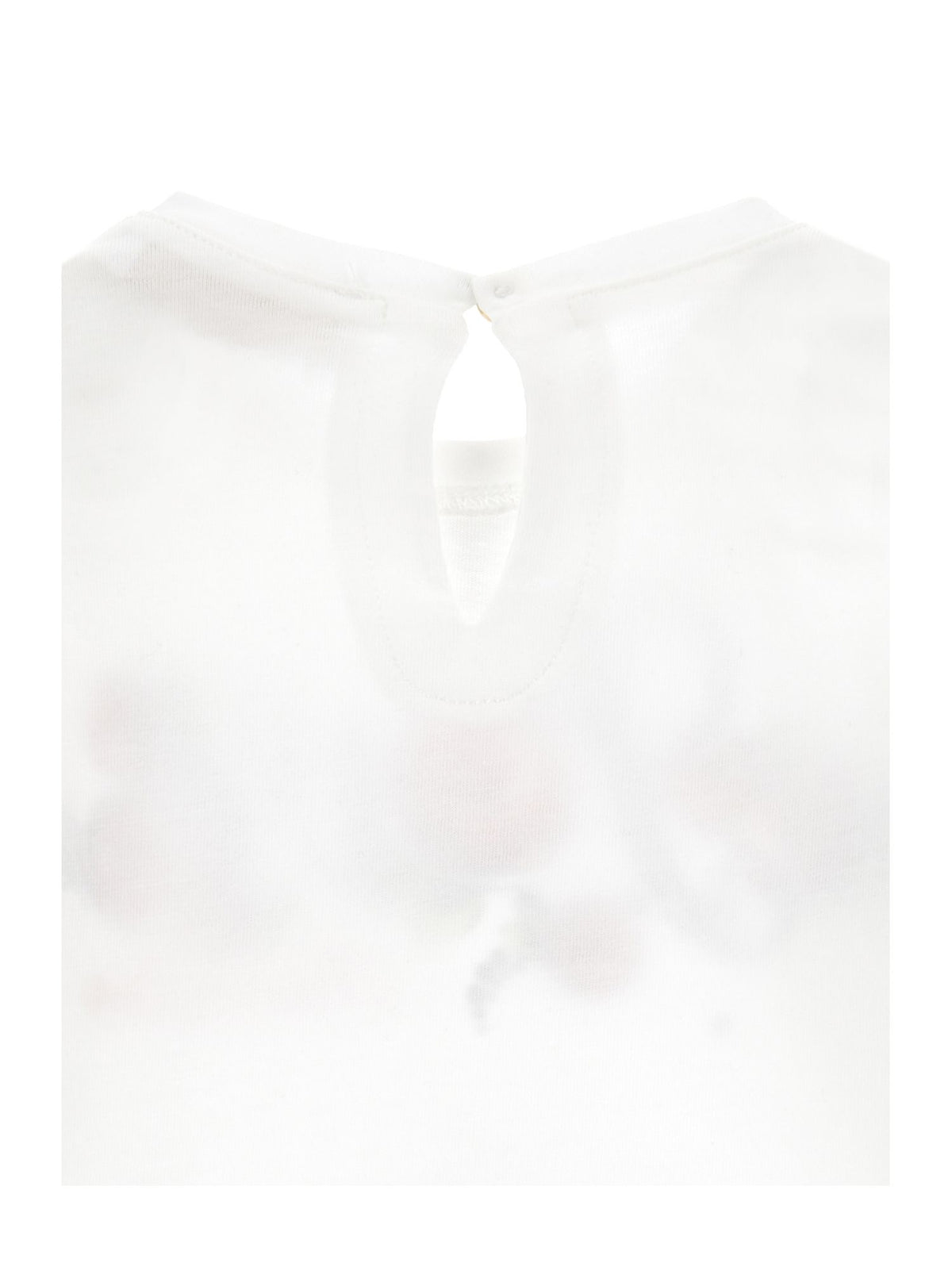Jersey t shirt with pink rhinestone print