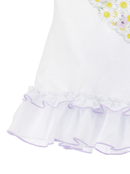 Ausgestelltes Maxi-T-Shirt aus Jersey