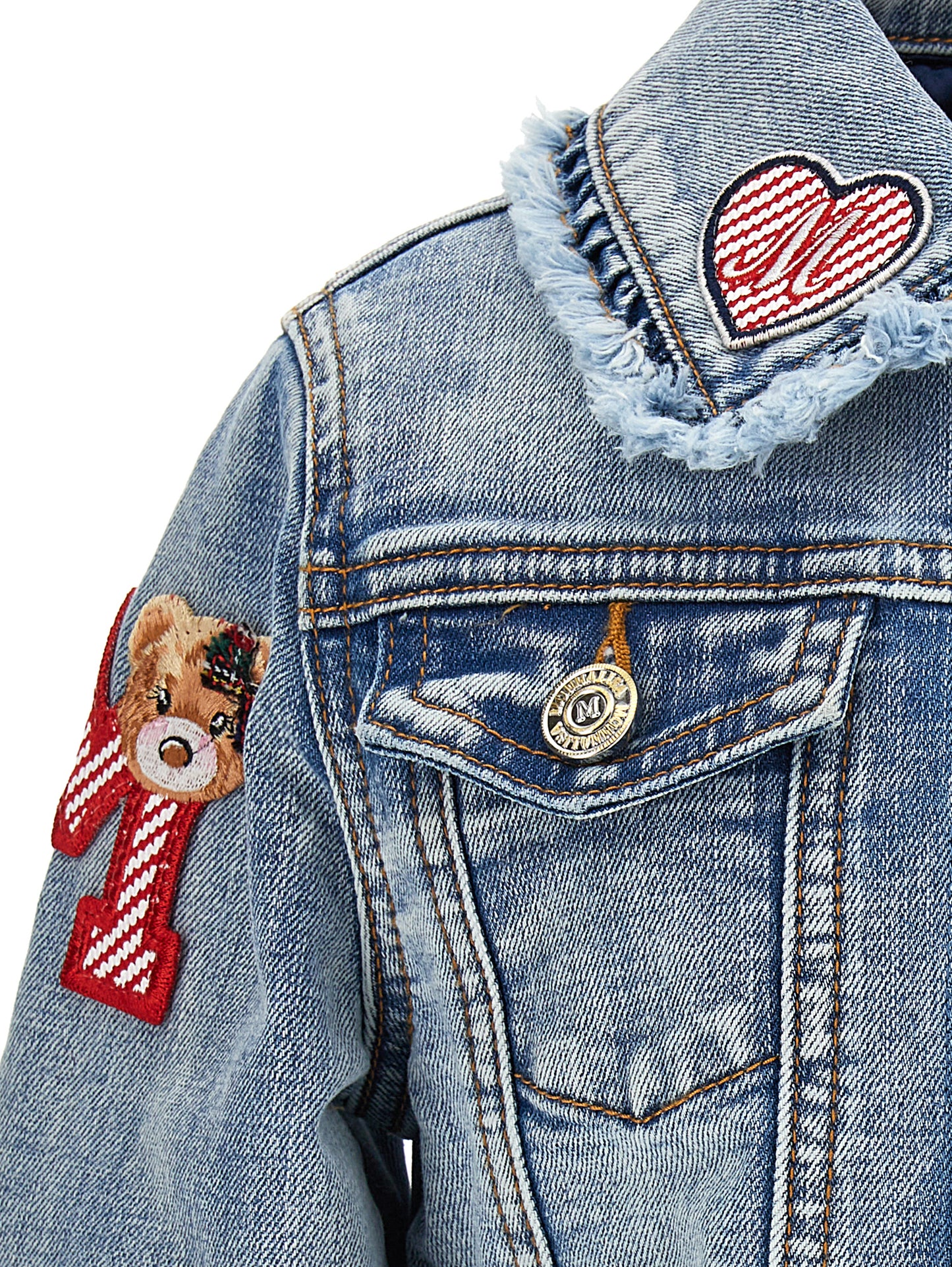 Giubbino jeans con colletto