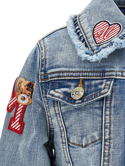 Giubbino jeans con colletto