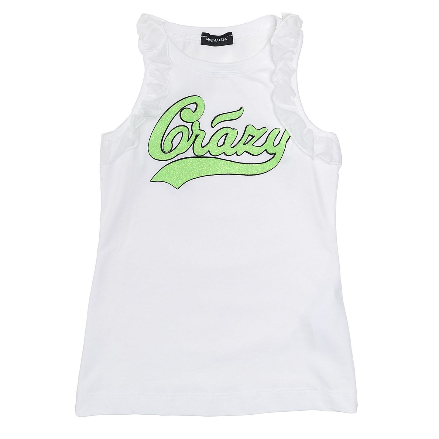 Top con gale scritta lurex