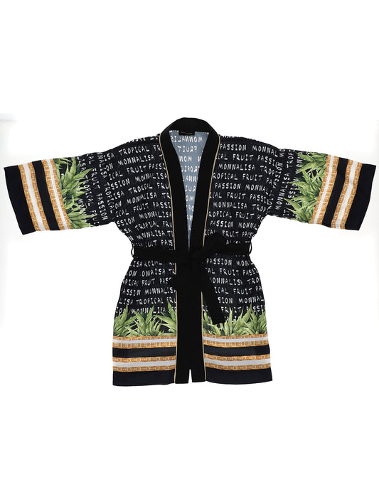 Printed satin jacket 