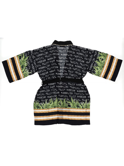Printed satin jacket 