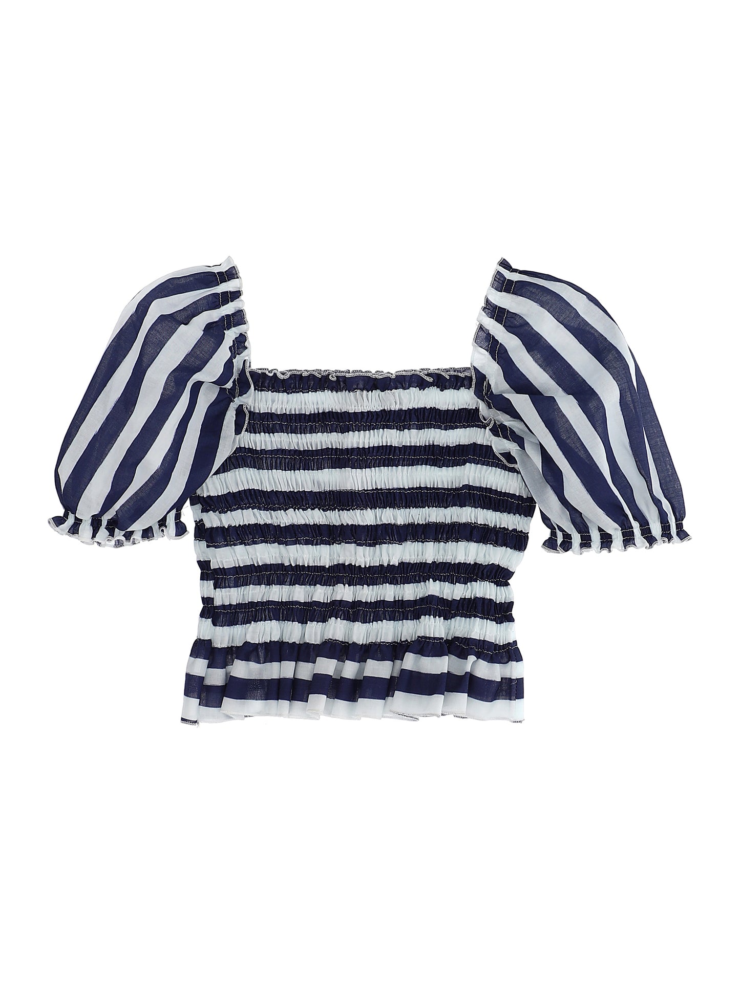 Striped muslin top