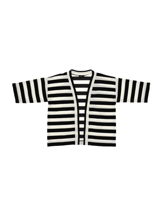 Striped Milano stitch cardigan