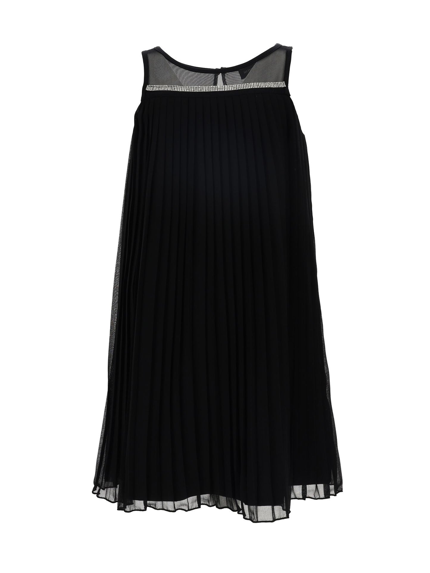 Pleated georgette shirt dress