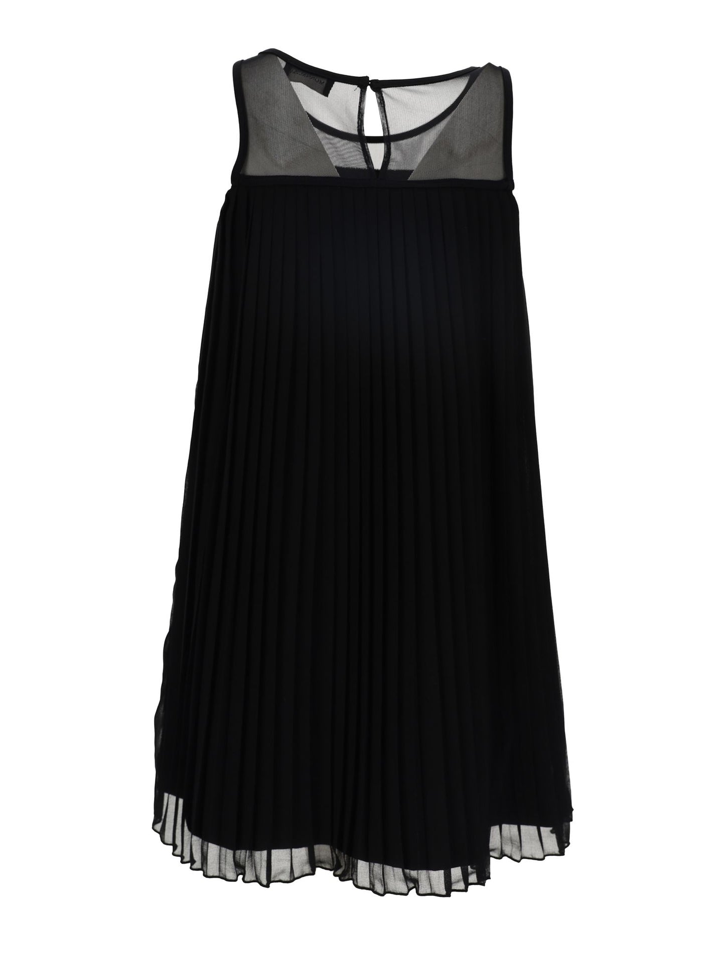 Pleated georgette shirt dress