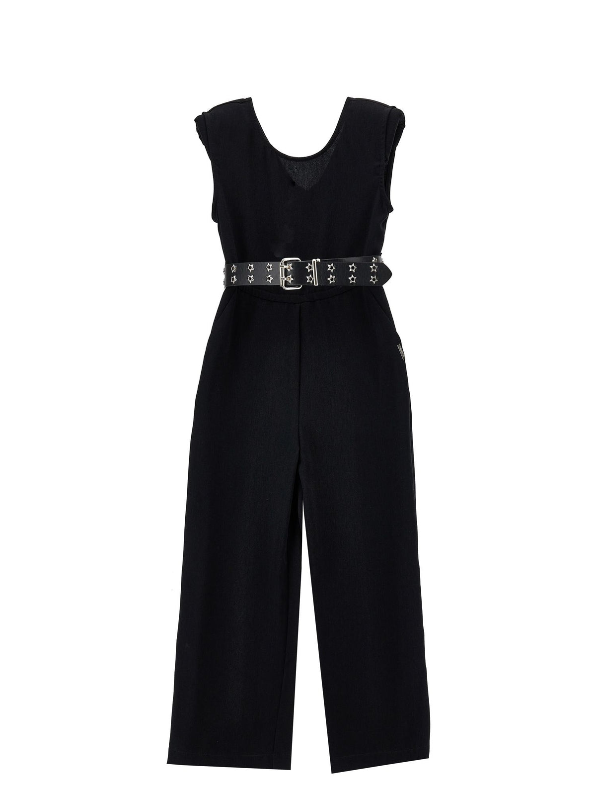 Long jumpsuit with belt