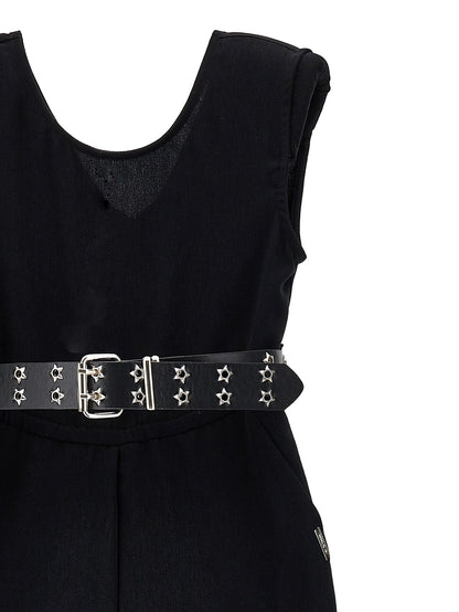 Long jumpsuit with belt