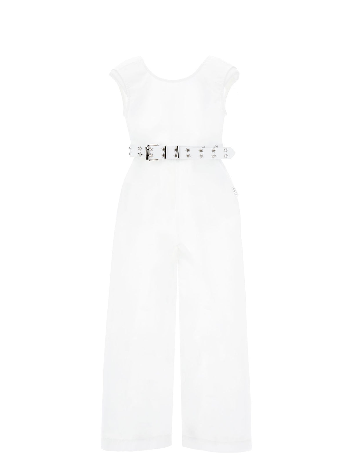 Long jumpsuit with belt