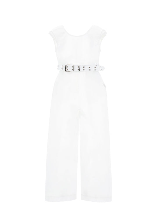 Long jumpsuit with belt