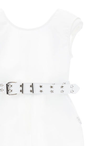 Long jumpsuit with belt